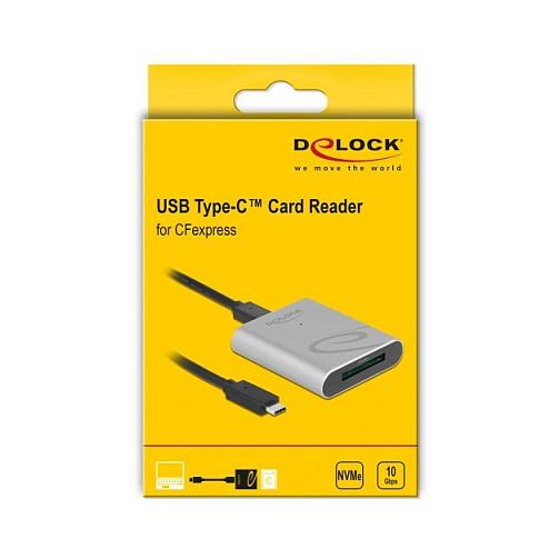 Lexues Kartelash DeLOCK 91751 / CFexpress 2.0 Type B / USB 3.2 Gen 2 / USB-C / 10 Gbit/s - Gri - 2