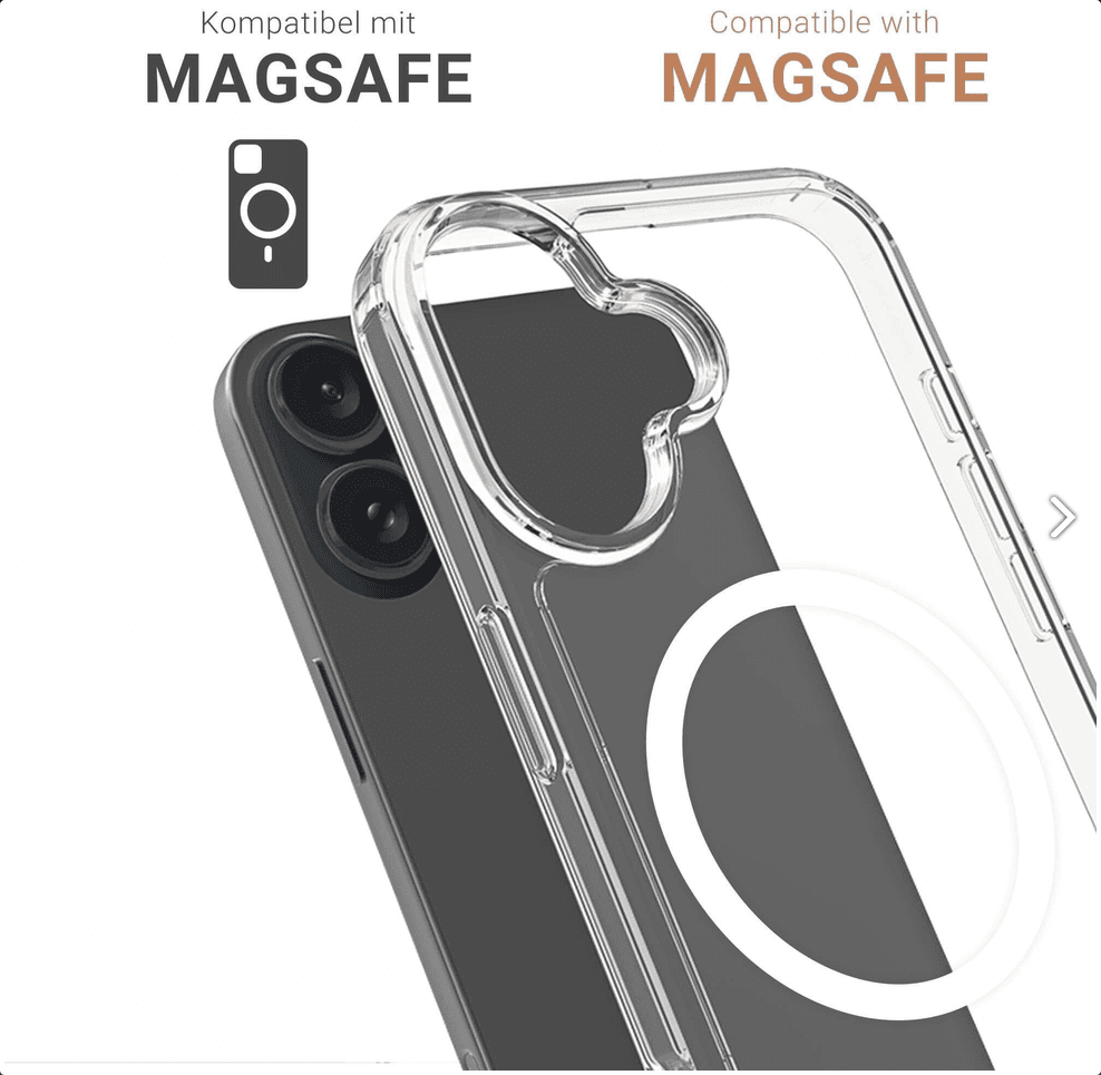 Aksesorë Apple JT Berlin Pankow Clear MagSafe / Case / iPhone 16 Plus / TPU + Akrilik / MagSafe - Transparente - 2