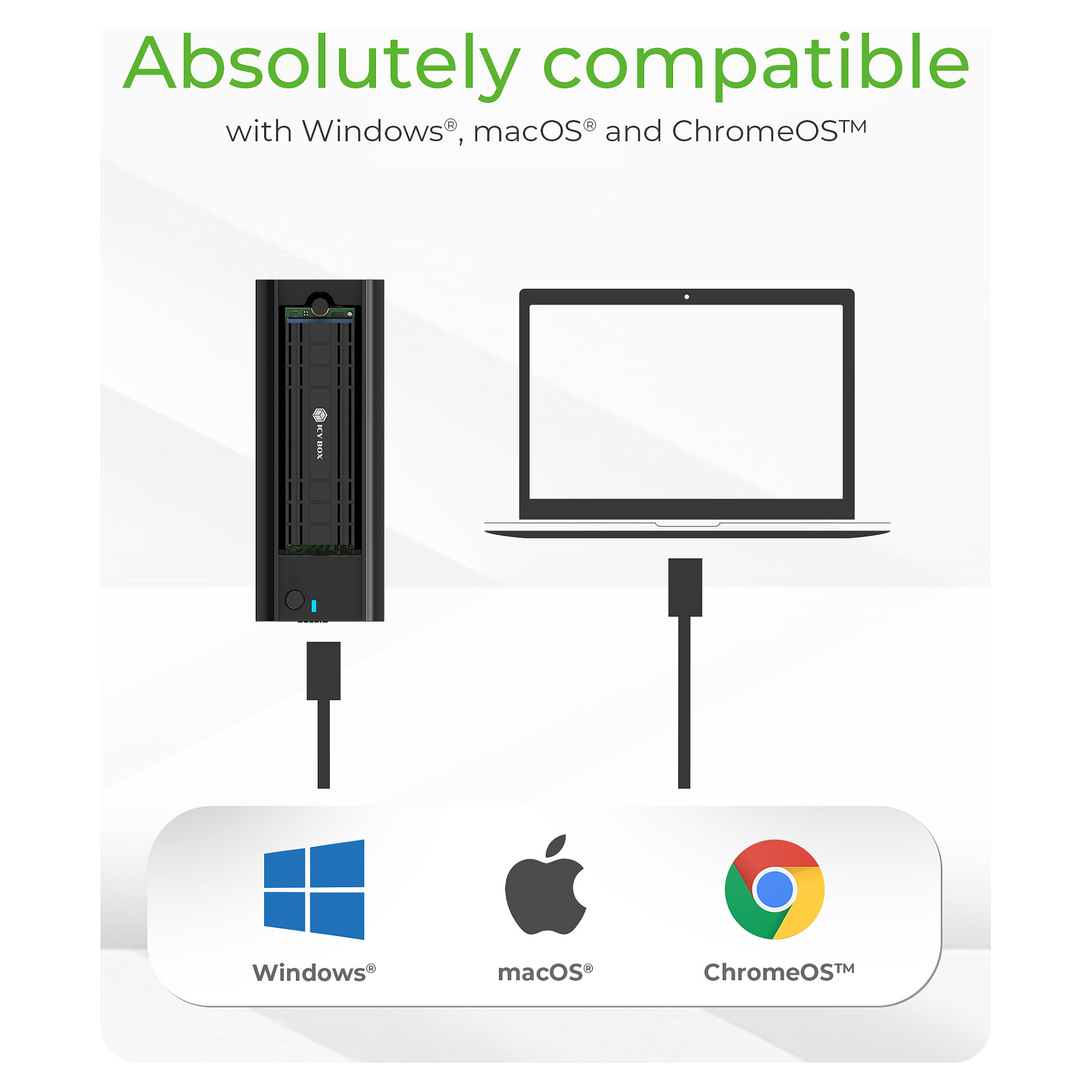 Docking Station ICY BOX IB-4013MCL-C4 / 4x M.2 NVMe / USB4 40Gbps / 1:3 Offline Clone – Zezë - 6