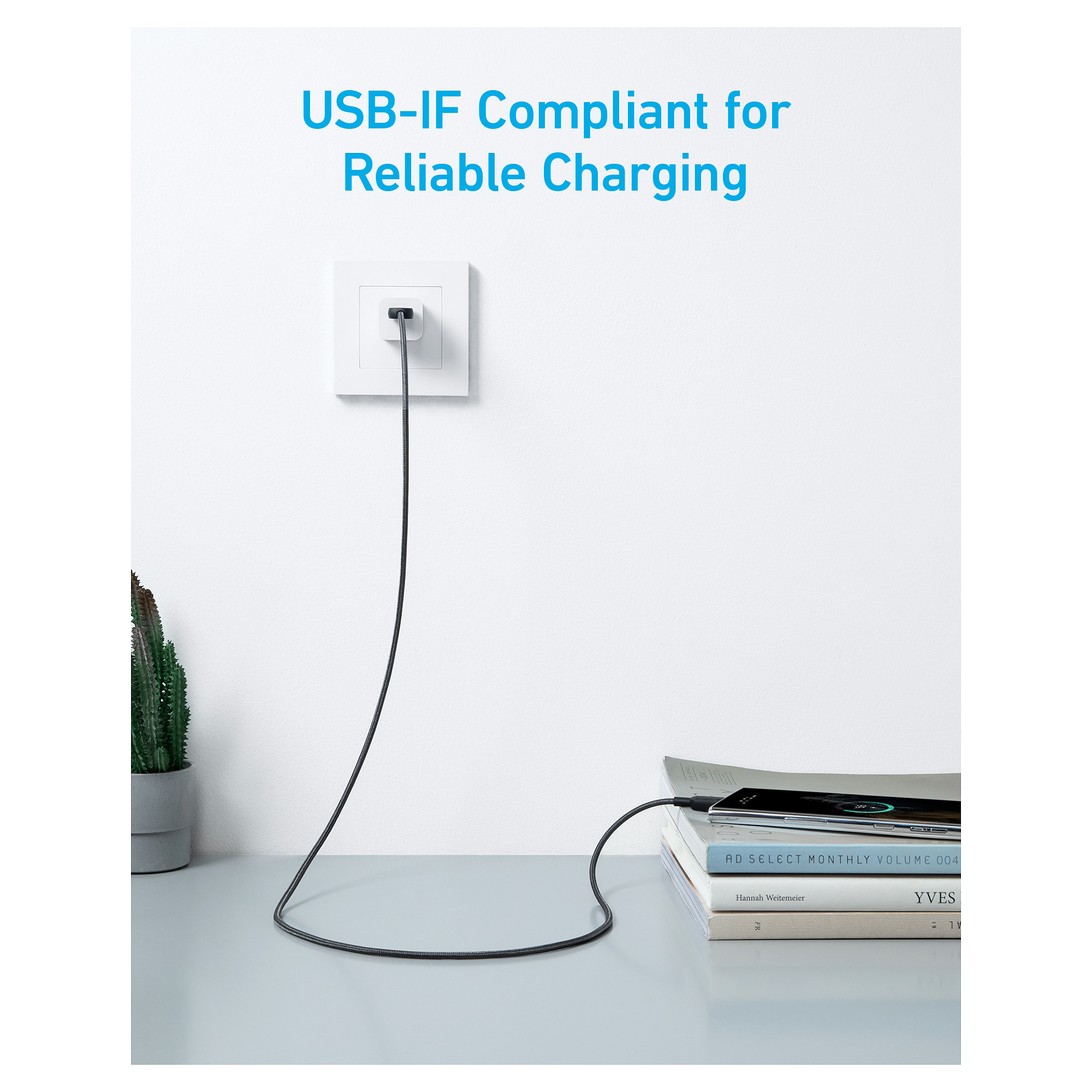 Kabllo Anker 322 / USB-A → USB-C / 1.8m / 480 Mbps – Zezë - 4