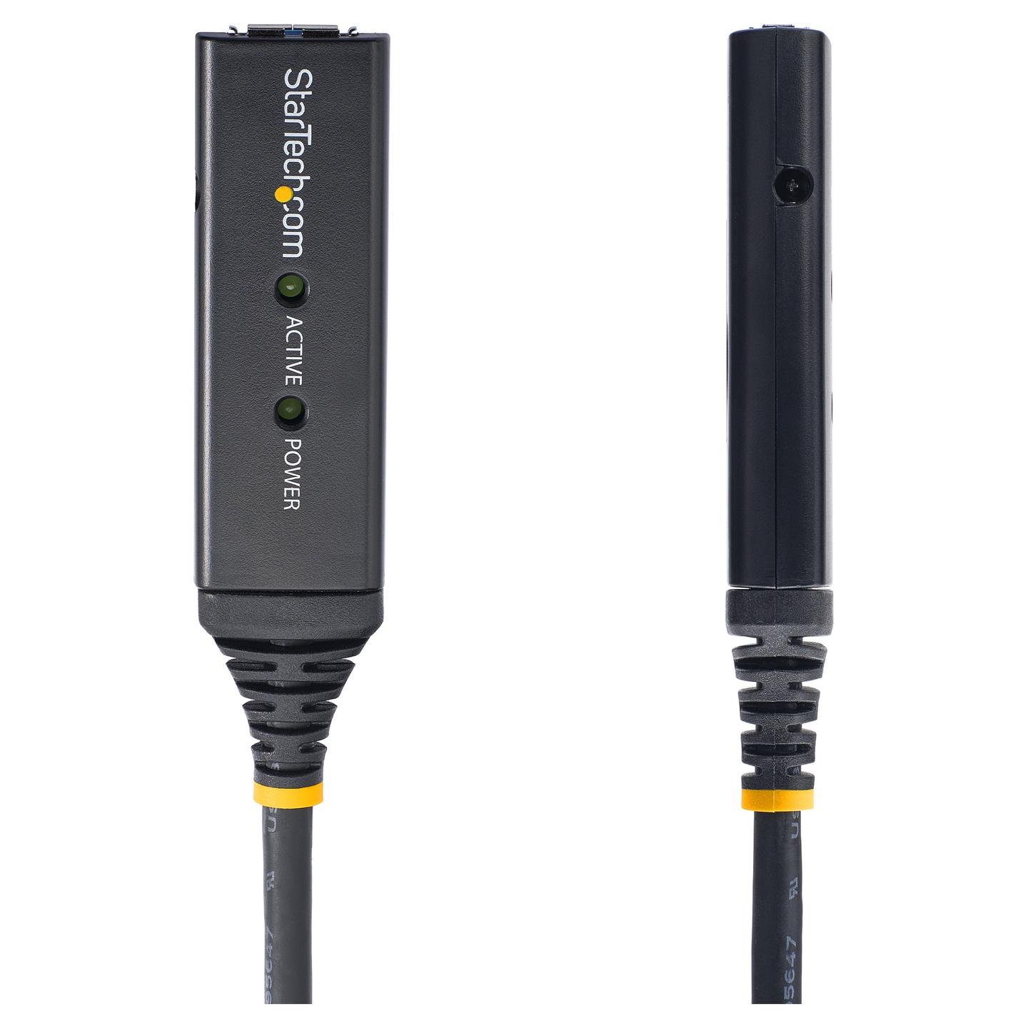 Kabllo USB StarTech.com USB3AAEXT5M, USB 3.0, USB-A Mashkull në USB-A Femër, 5Gbps, 5m, Zgjatuese Aktive - Zezë - 3
