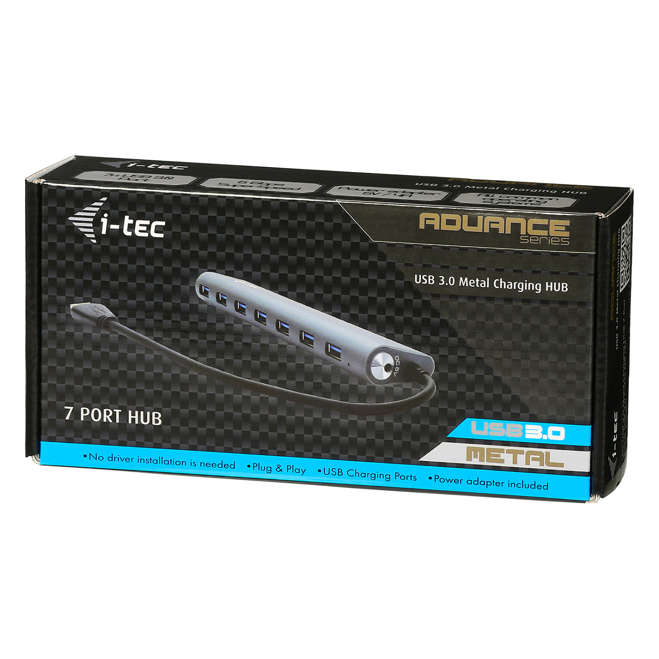 Hub USB i-tec U3HUB778 / 7-Port / USB 3.2 Gen 1 / 5Gbps / Metal / External Power - Argjend - 6