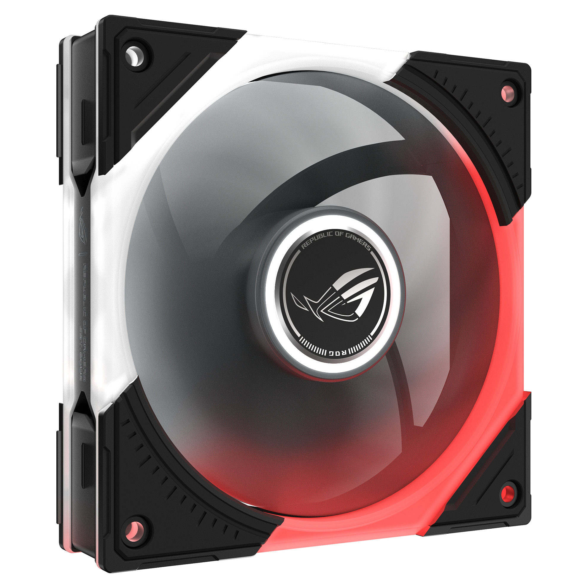 Ftohës për Kasë ASUS ROG Eurux GR120 ARGB Reverse / 120mm / 30mm / PWM / 2200 RPM / 70 CFM / ARGB / 3-Pack / ROG Hub – Zezë/Kuqe/Bardhë - 14
