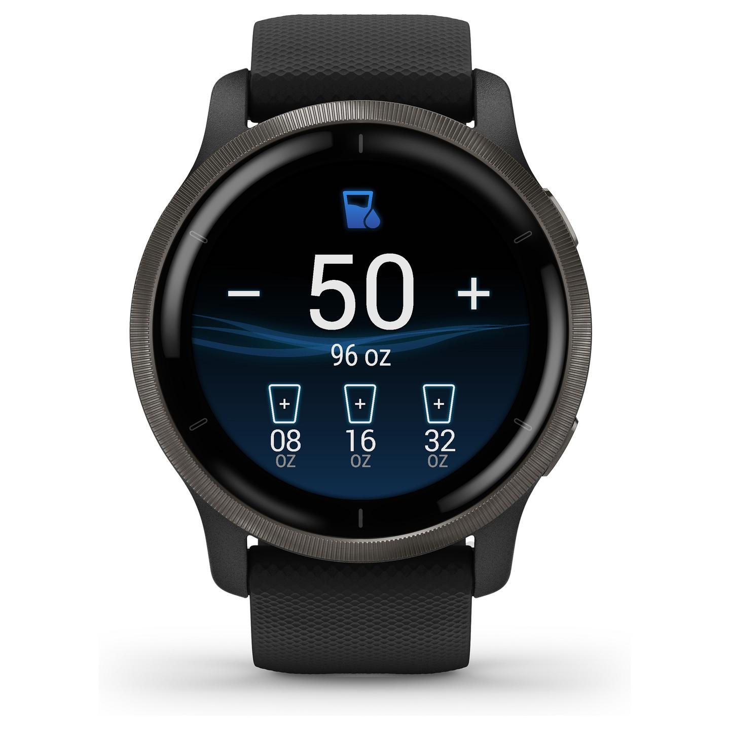 Orë e mençur Garmin Venu 2 / 45mm / AMOLED / GPS / Bluetooth / Wi-Fi - Zezë/Slate - 25