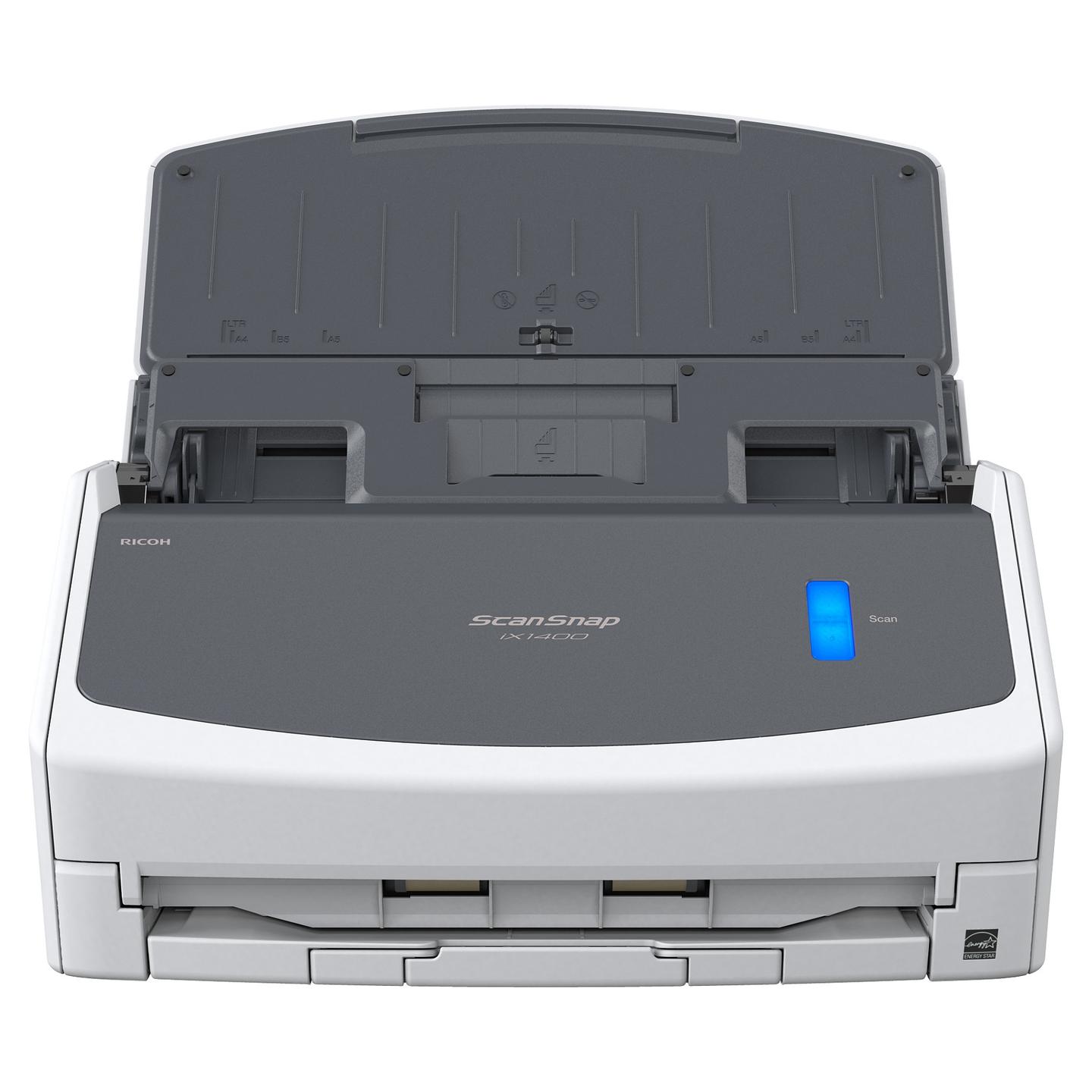Skaner Ricoh ScanSnap iX1400 / A4 / Colour CIS / 600 × 600 DPI / Duplex / 40 ppm / ADF 50 Fletë / USB 3.2 - Bardhë/Gri - 2