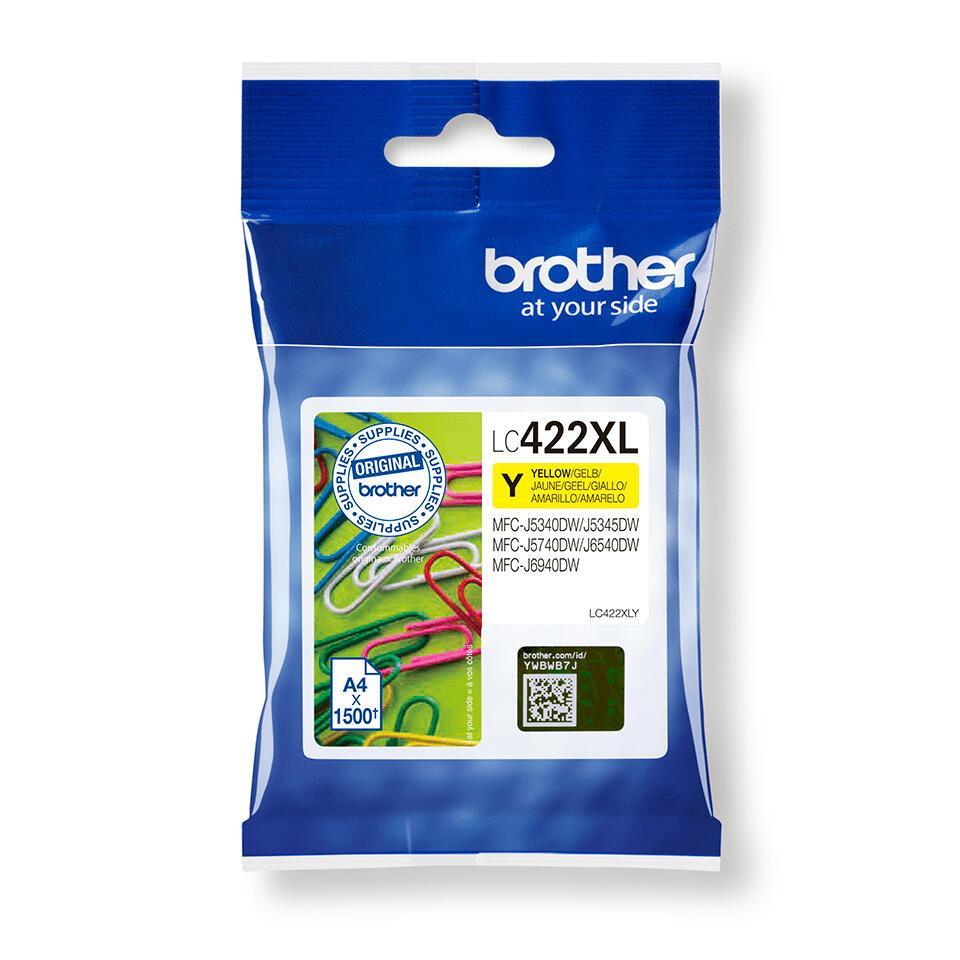 INK Brother LC-422XLY / 1500 faqe / XL - Verdhë - 3