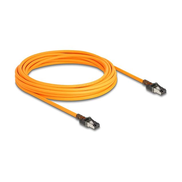 Kabllo për Rrjet (UTP) DeLOCK 80415, Cat.6A, S/FTP, Port Finder USB Type-C, 7.5 m - Portokalli