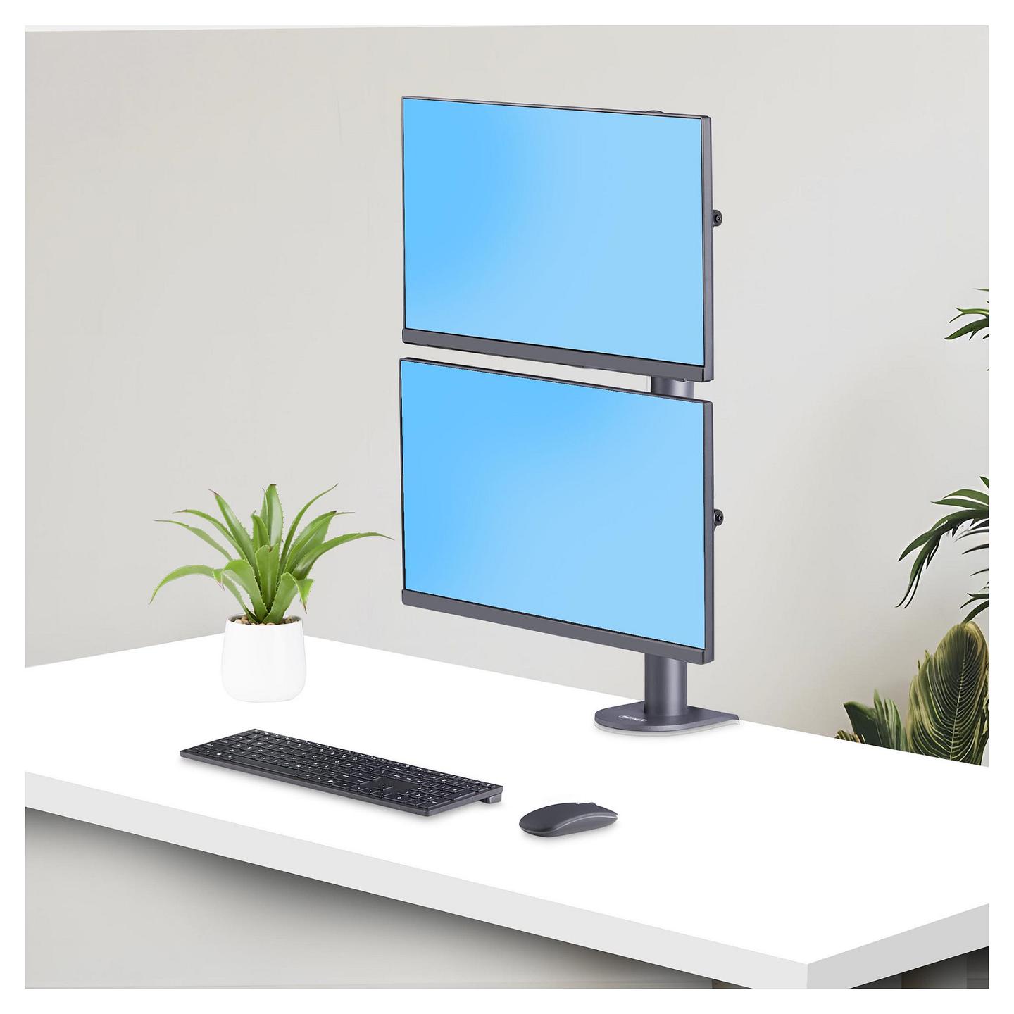 Mbajtëse për Monitor StarTech.com H2MPV-MONITOR-MOUNT , 2 Monitorë , 17–49" , deri 13kg për monitor , VESA 75x75 & 100x100 - Zezë - 9