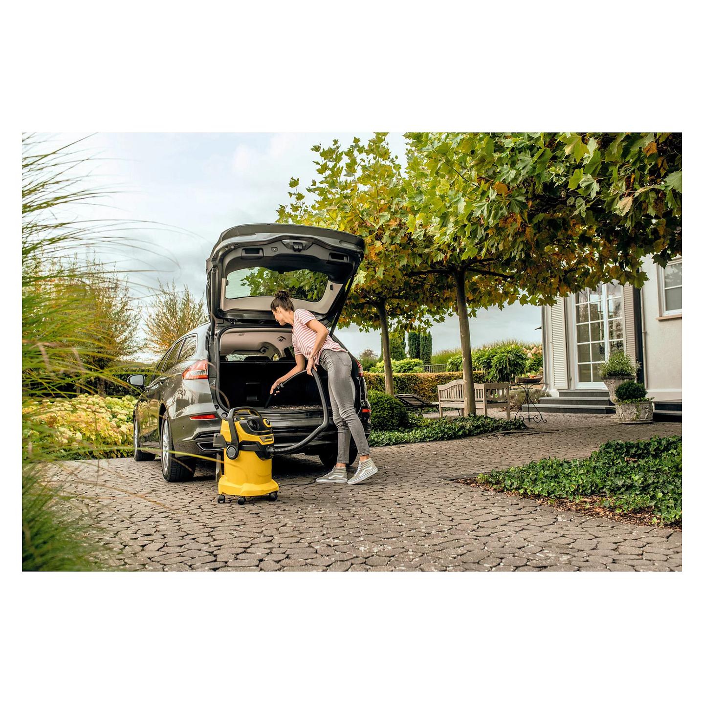 Fshesë me Vakum Kärcher WD 5 V-25/5/22 / 1100W / 25L / Dry & Wet – Verdhë/Zezë - 8