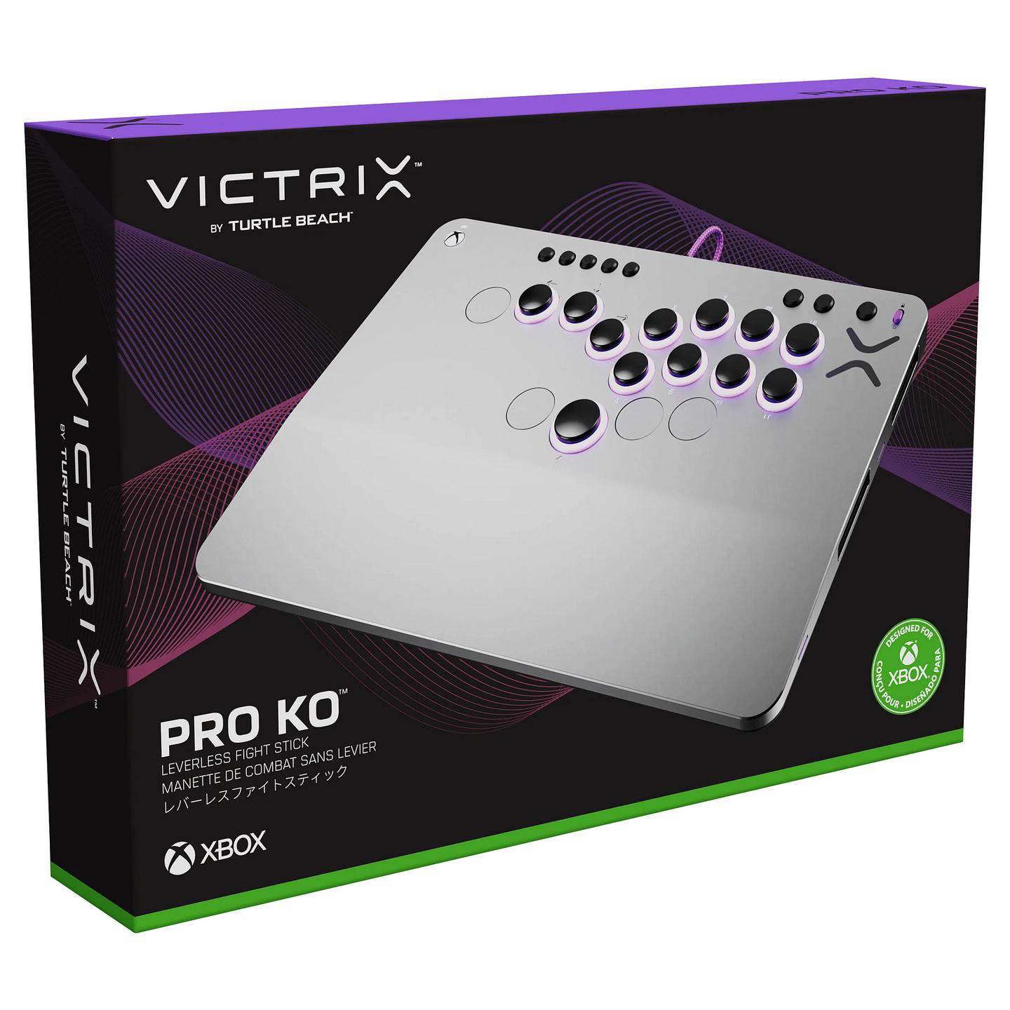 Kontroller për Xbox Turtle Beach Victrix Pro KO Fight Stick / Leverless / Wired / USB-C / 16 Butona / Cherry MX Speed Silver / Xbox Series X/S, Xbox One, PC – Gri - 11