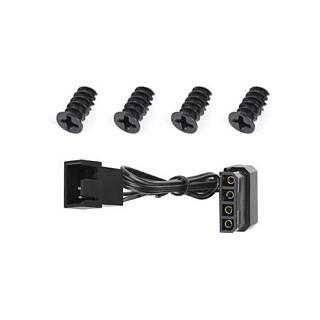 Ftohës për Kasë Thermaltake Pure 20 LED / 200mm / LED Blu / 800 RPM / 3-Pin – Bardhë - 5