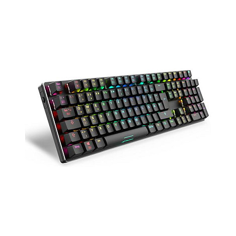 Tastierë Gaming Sharkoon SKILLER SGK36W / Wireless / QWERTZ / Mekanike / RGB LED / Full-size - Zezë - 2