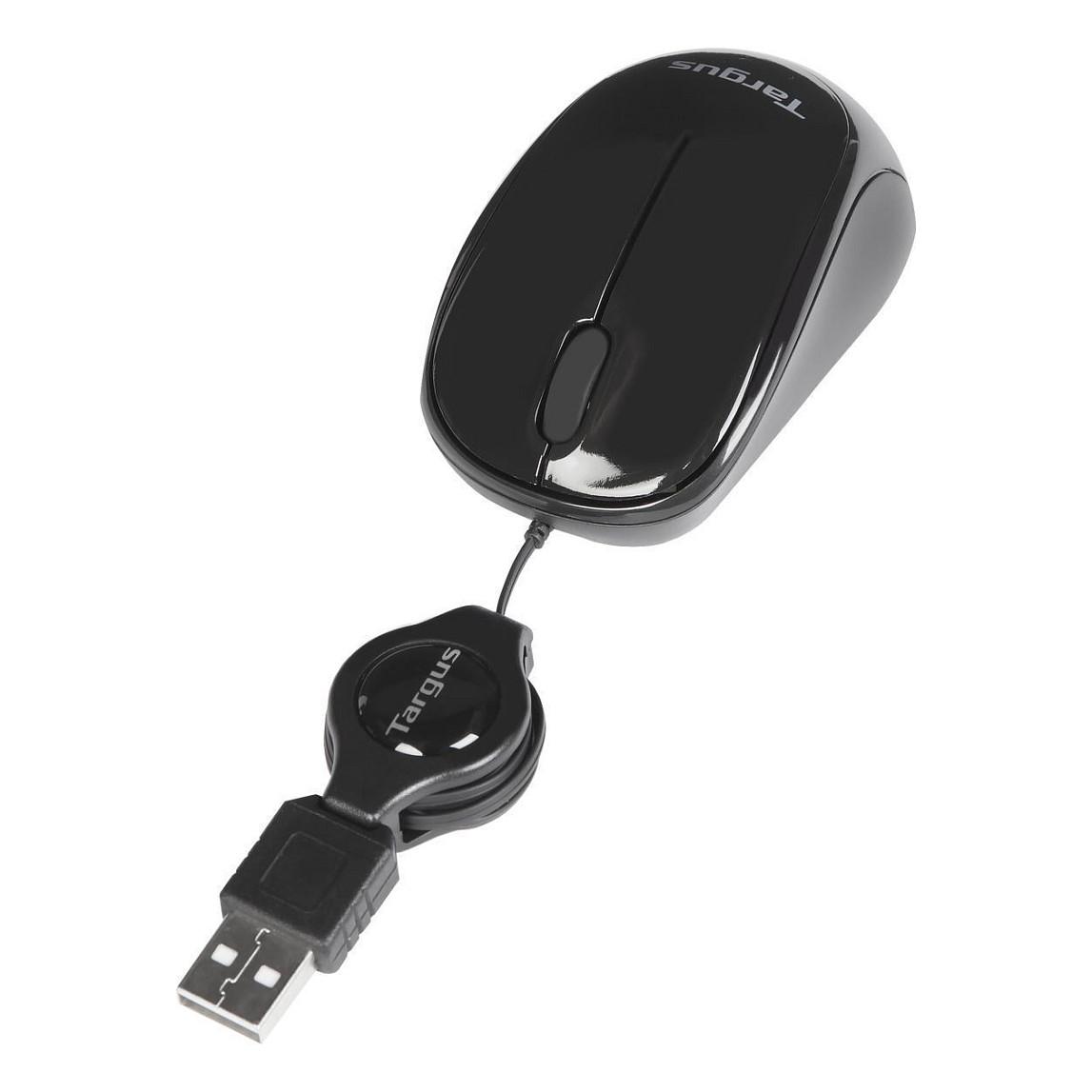 Maus me Kabllo Targus AMU75EU, USB, Blue Trace, 1000 DPI, 3 Butona, Kabllo 76cm - Zezë - 2
