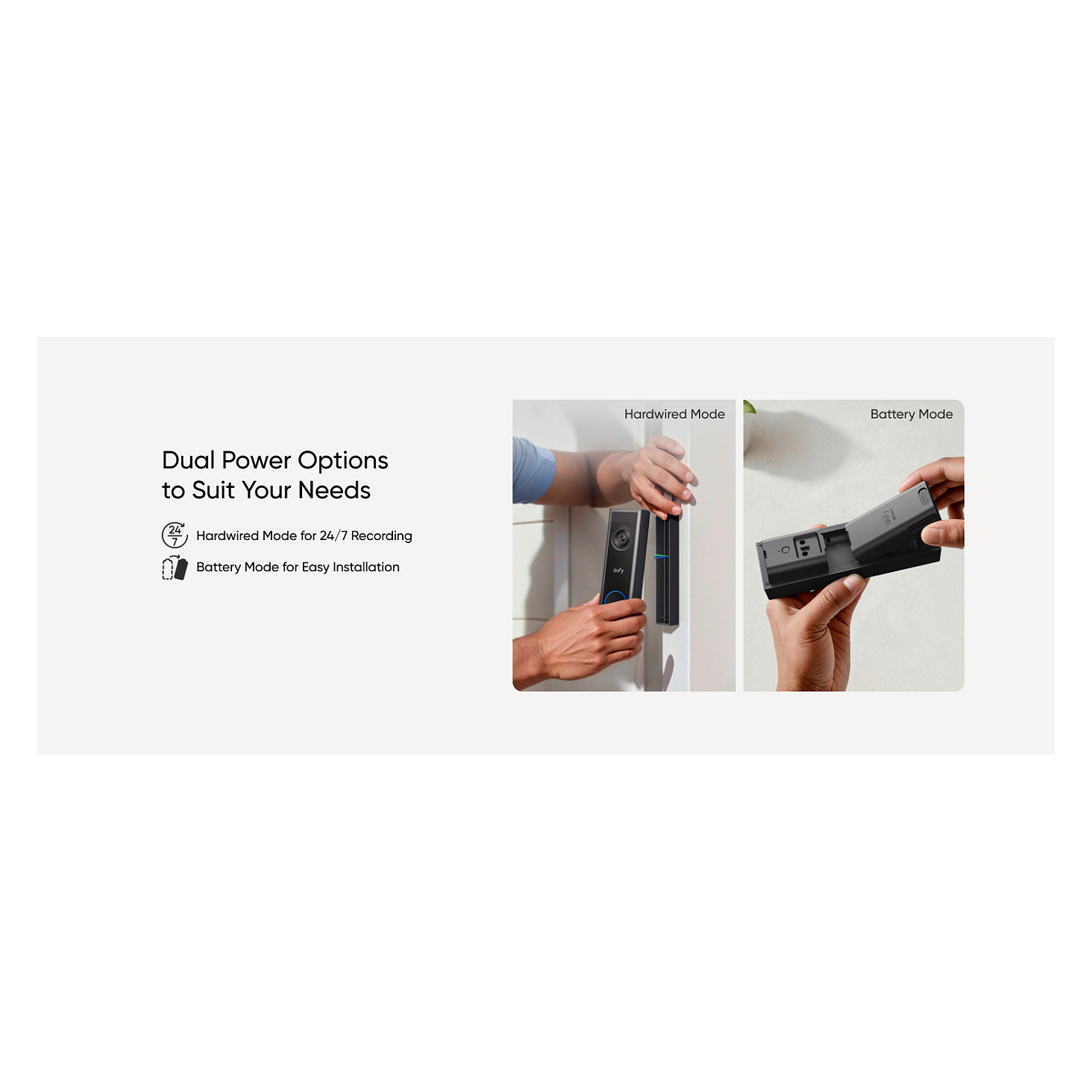 Kamerë Sigurie IP CCTV eufy C31 / Video Doorbell / 2K / Wi-Fi / Wired & Wireless / MicroSD deri 128GB / Bateri 6500mAh - Zezë - 17