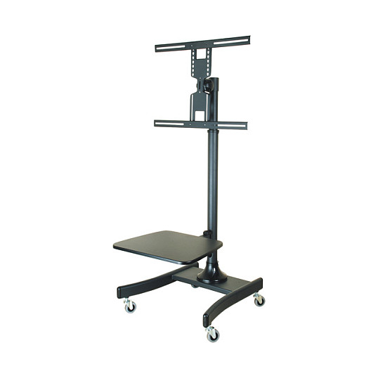 Mbajtëse për TV VALUE LCD/TV Mobile Cart / 27″–47″ / deri në 35 kg / me Rrota - Zezë - 2