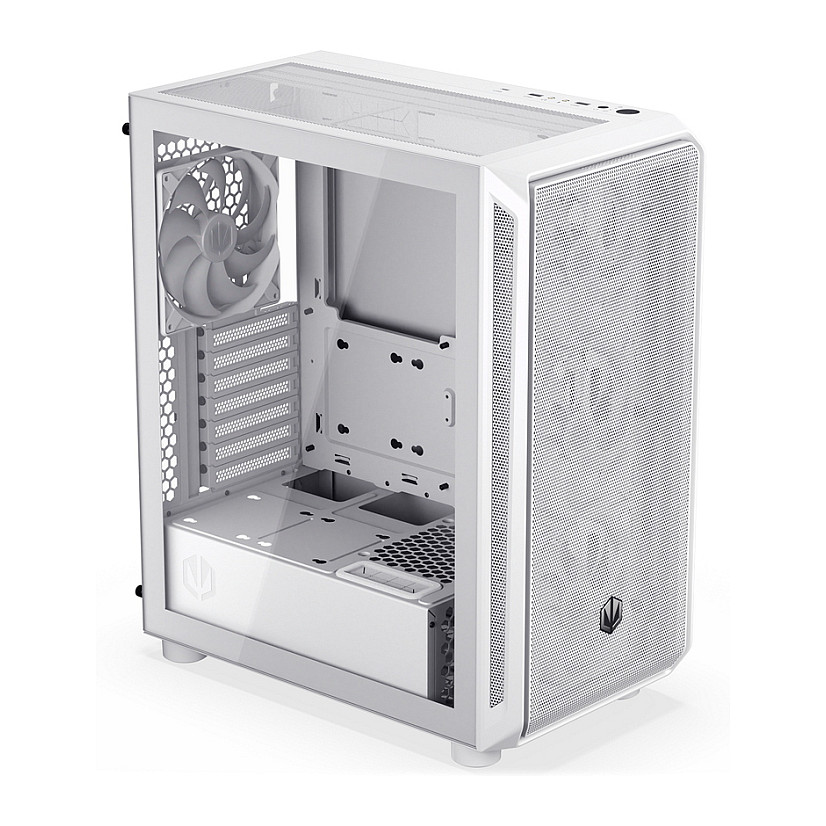 Kasë PC ENDORFY Arx 500 ARGB White / Mid Tower / ATX / 3x 140mm Front + 1x 140mm Rear Fan / ARGB / Mesh - Bardhë - 8