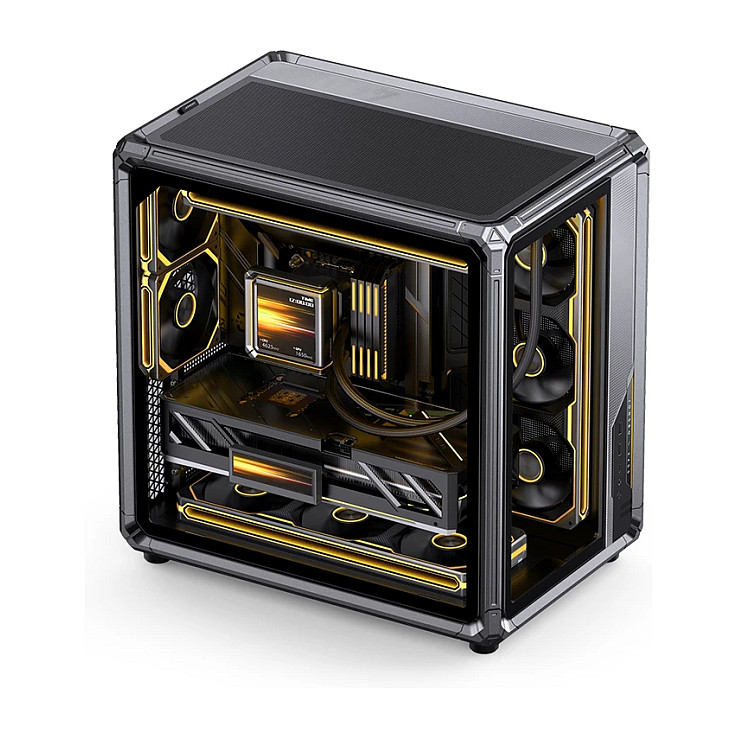 Kasë PC JONSBO X400 / Midi Tower / ATX / Back-Connect / Tempered Glass - Gri - 2