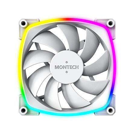 Ftohës për Kasë Montech AX120 / 120mm / 720-1760 RPM / ARGB / PWM – Bardhë - 2