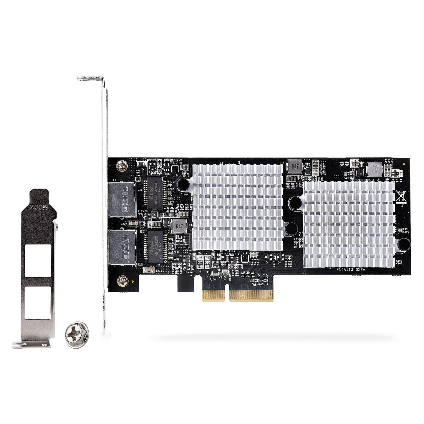 Karta të Rrjetit StarTech.com ST10GSPEXNDP2, PCI Express 3.0 x4, 2x 10 Gigabit LAN RJ45, 10/100/1000/2500/5000/10000Mbps, Marvell AQC113CS, Low Profile + Full Height - 7