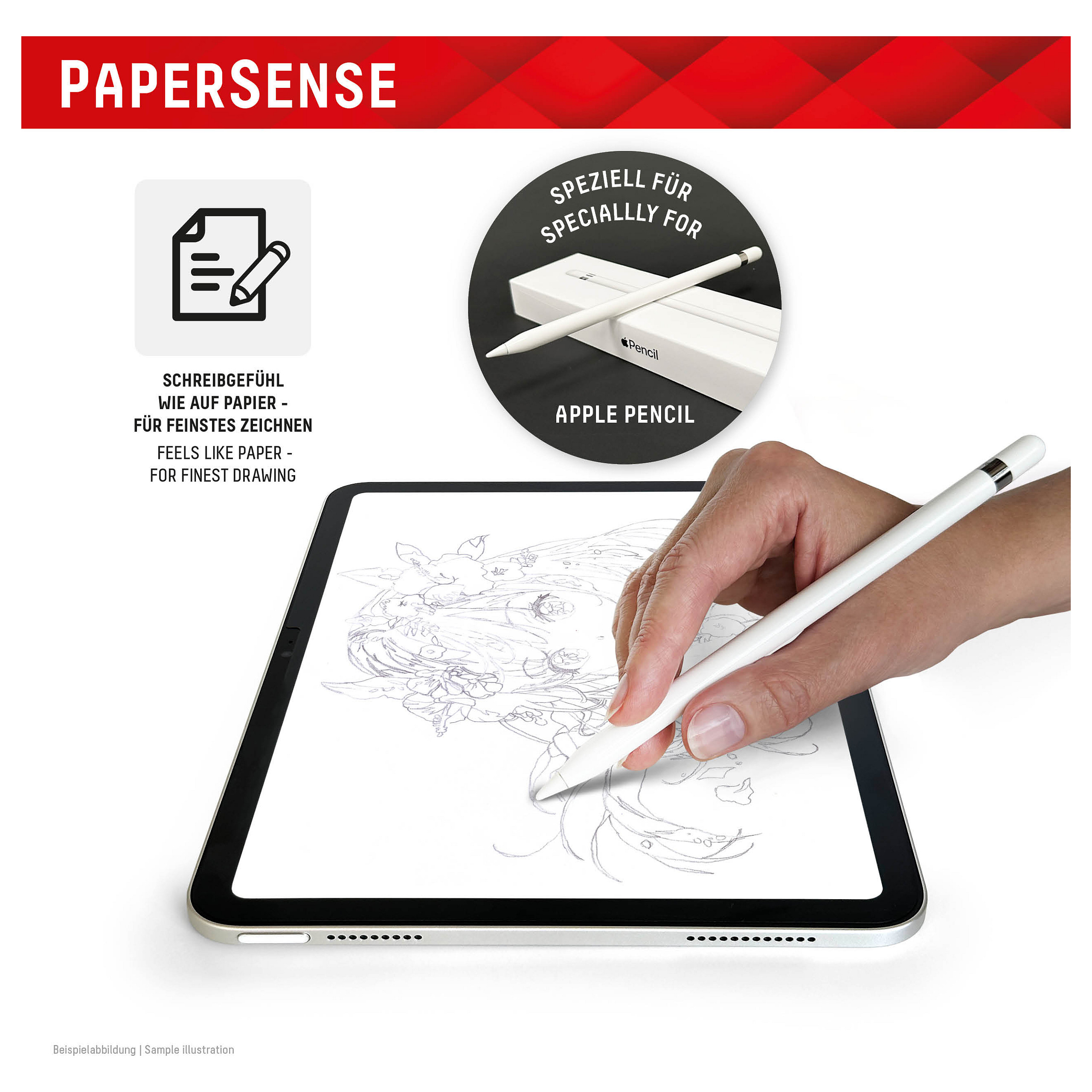 Mbrojtëse për ekran tablet Displex 01987 / iPad Pro 13" / iPad Air 13" / Film PaperSense 5H - Transparent - 3