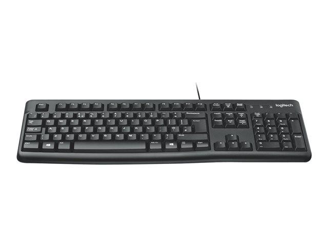 Tastierë me kabllo Logitech K120 / USB / Full-Size / QWERTY US International / NumPad - Zezë
