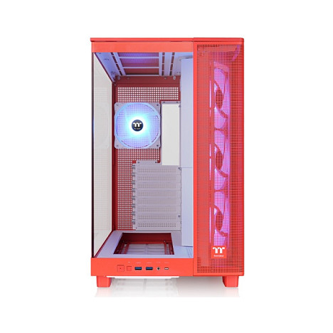 Kasë PC Thermaltake View 380 XL TG ARGB / Mid Tower / ATX / ARGB Fan Support / Tempered Glass / Panoramic Design / 360mm Radiator - Portokalli - 2
