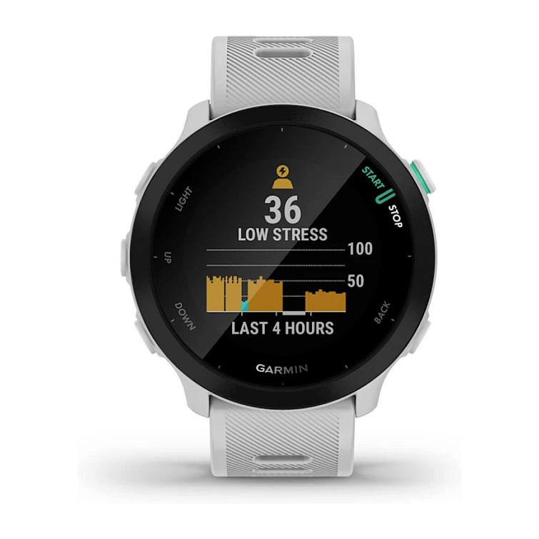 Orë e mençur Garmin Forerunner 55 / 42mm / MIP 1.04" / GPS / Bluetooth / ANT+ / 5 ATM / 14 Ditë Bateri - Bardhë - 6