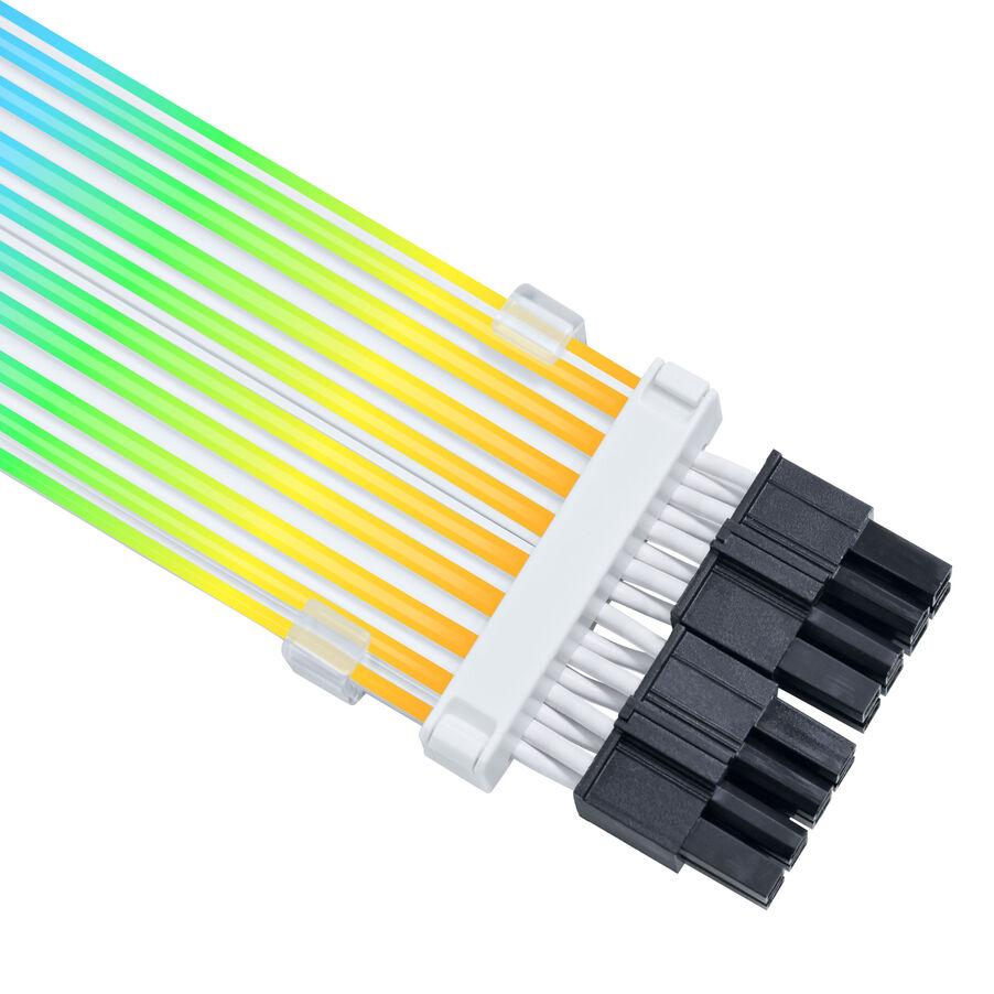 Kabllo për Furnizim me Energji Lian Li Strimer Wireless CPU, PW8-1W-CPU, 2x8-Pin, ARGB, 260mm - Bardhë - 3