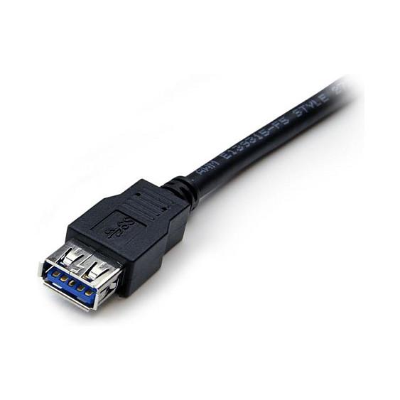 Kabllo USB StarTech.com USB3SEXT2MBK, USB 3.0, USB-A Mashkull në USB-A Femër, 5Gbps, 2m - Zezë - 3