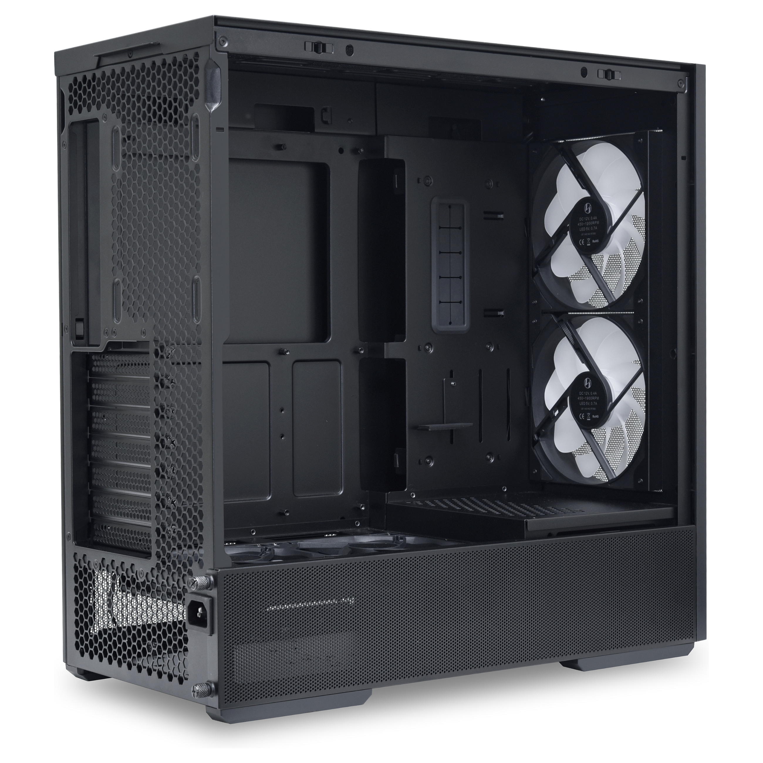 Kasë Lian Li LANCOOL 207 / Midi Tower / ATX / 2x 140mm ARGB + 2x 120mm PWM Fan / Tempered Glass - Zezë - 11