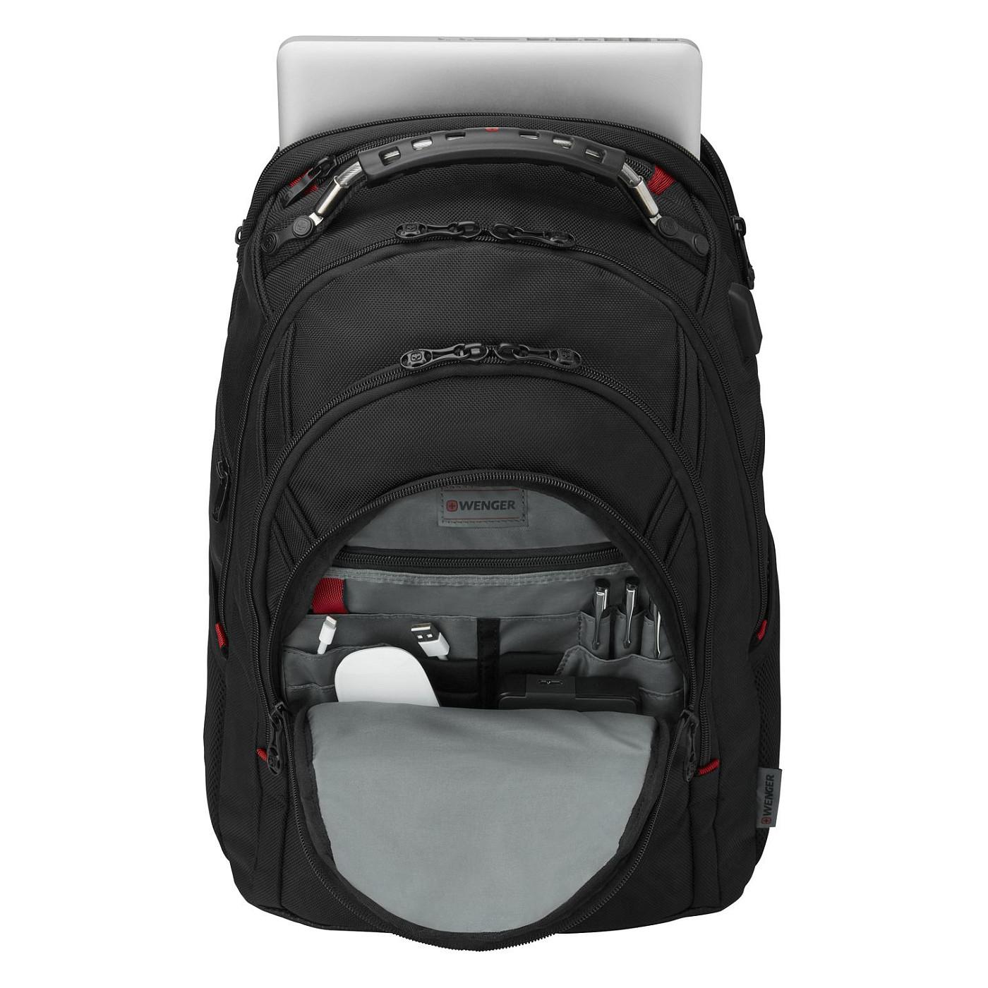 Çantë shpine për Laptop Wenger Ibex Ballistic Deluxe, 14–16 inç, 26 L – Zezë - 7