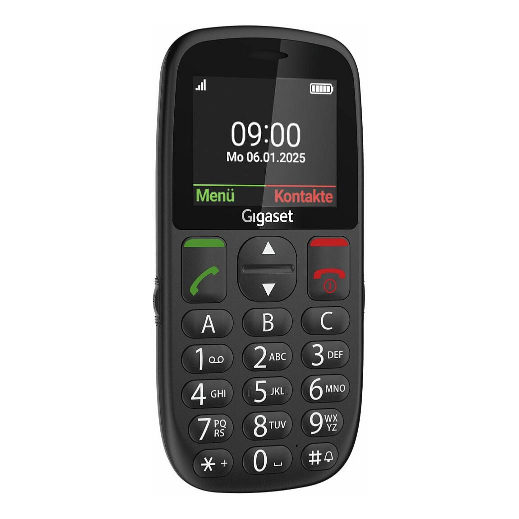 Telefon i Thjeshtë Gigaset GL395, 2G, Dual SIM, Ekran 2.2" TFT me Ngjyra, 32MB RAM, 32MB Memorie, Buton SOS, IP44 - Zezë - 2