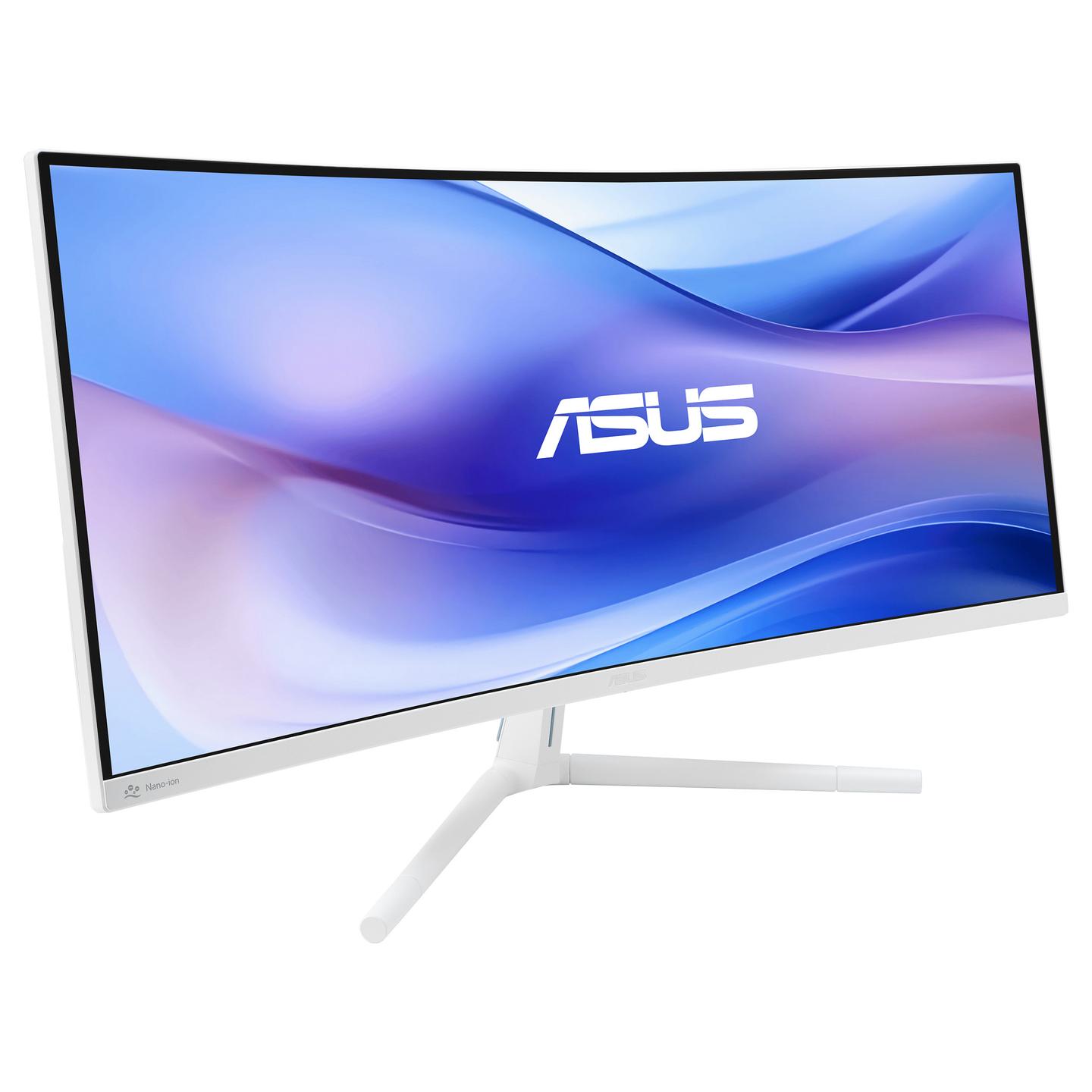 Monitor ASUS VU34WCIP-W / 34" / UWQHD VA / 100 Hz / 1 ms / HDMI + DisplayPort + USB-C / Curved - Bardhë - 4