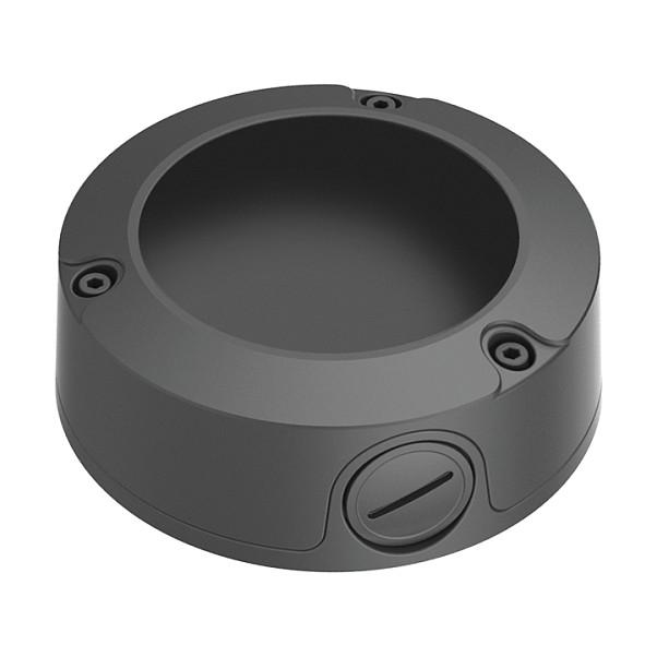 Kuti Lidhëse për Kamera Sigurie Hanwha Wisenet SBO-126B, Back Box, Aluminium, Ø126 × 44 mm - Zezë - 2