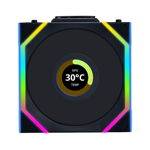 Ftohës për Kasë Lian Li UNI FAN SL Wireless LCD 120 / 120mm / 350-1900 RPM / LCD / ARGB / PWM – Zezë - 3