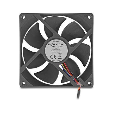 Ftohës për Kasë DeLOCK 67297 / 92mm / 2900 RPM / PWM – Zezë