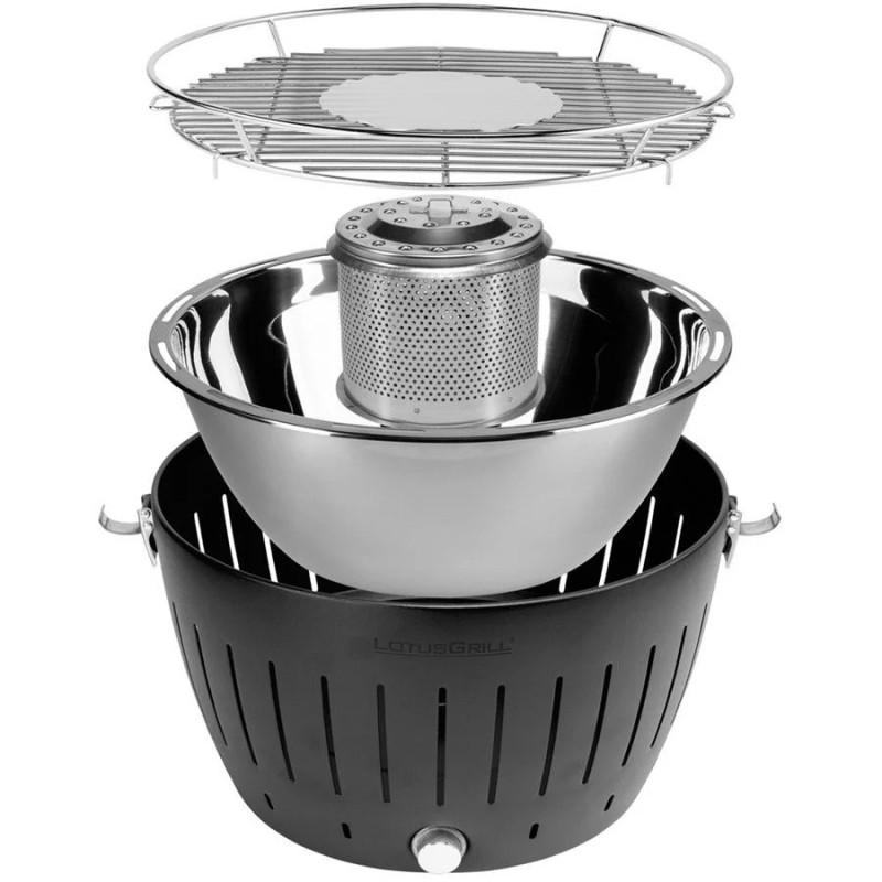 Grill LotusGrill XL, 40.5cm, me Qymyr, me Ventilator, USB, 4x AA - Hiri - 3
