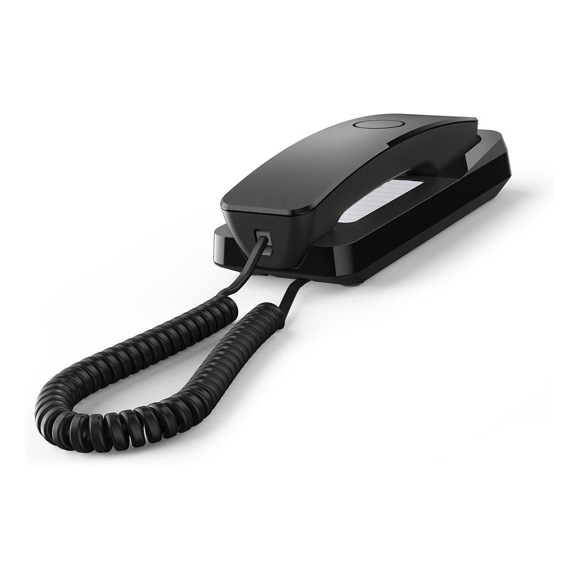 Telefon i Thjeshtë Gigaset DESK 200, analog, me kabllo - Zezë - 2