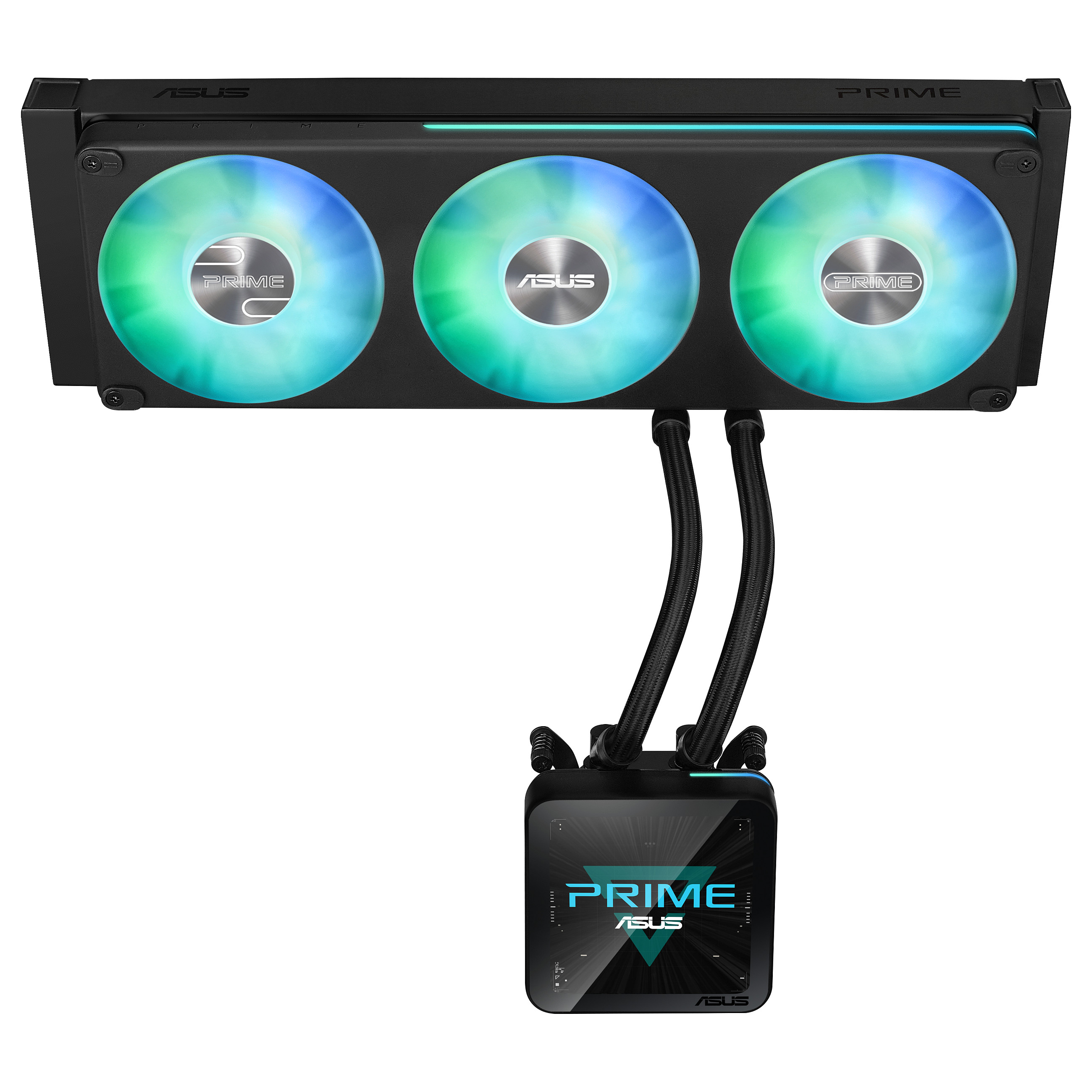 Ftohës për Procesor ASUS Prime SLC II 360 ARGB LCD / AIO / 360mm / 3×120mm PWM Fan / ARGB / 3.95" IPS LCD / AM4/AM5 / LGA1700/1851 – Zezë - 9