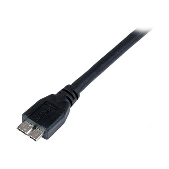 Kabllo USB StarTech.com USB3CAUB1M, USB 3.2 Gen 1, USB-A Mashkull në Micro USB-B Mashkull, 5Gbps, 1m - Zezë - 3