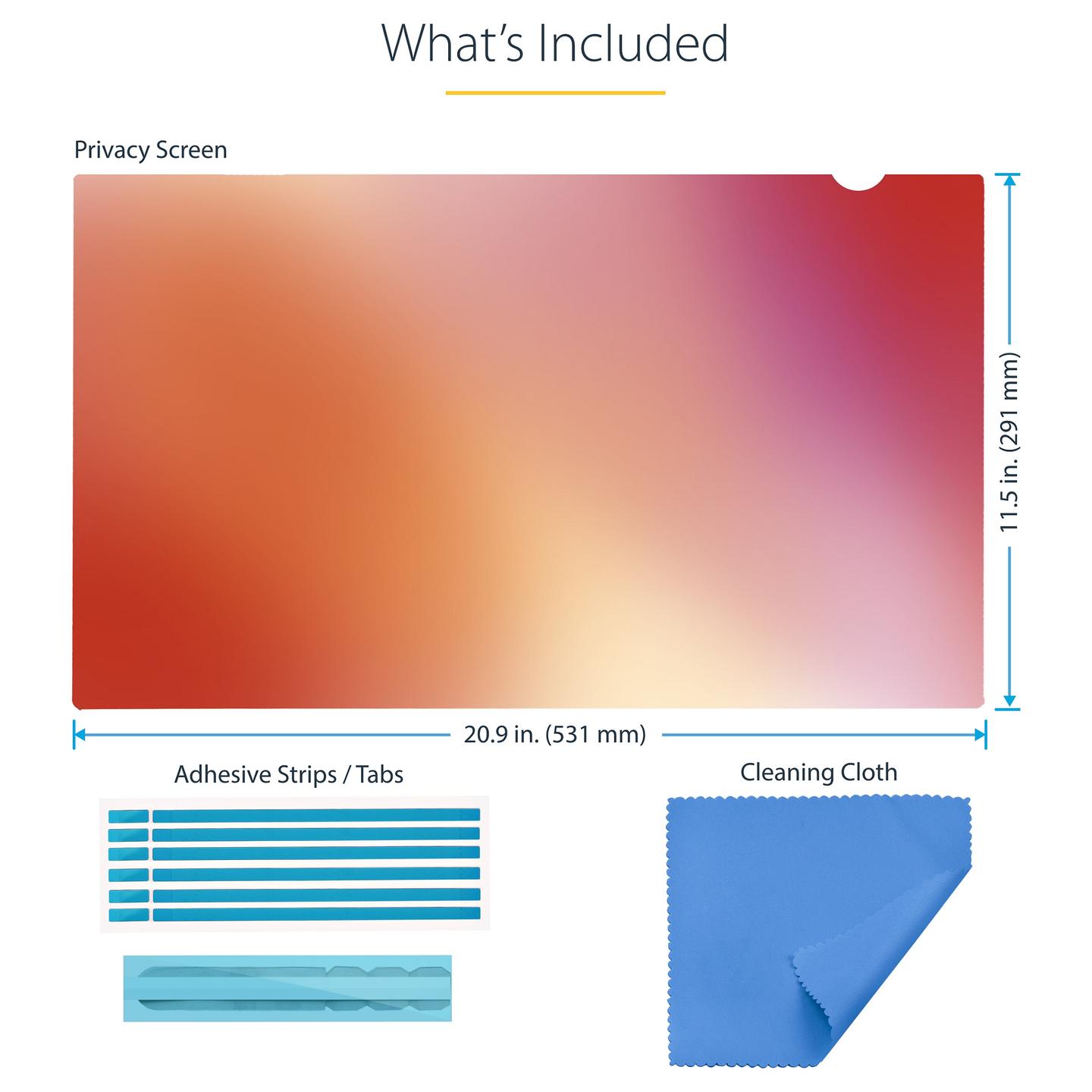 Filtër Privatësie StarTech.com 2469G-PRIVACY-SCREEN, 24", 16:9, Reversibil, ±30° - Ari, Zezë - 13