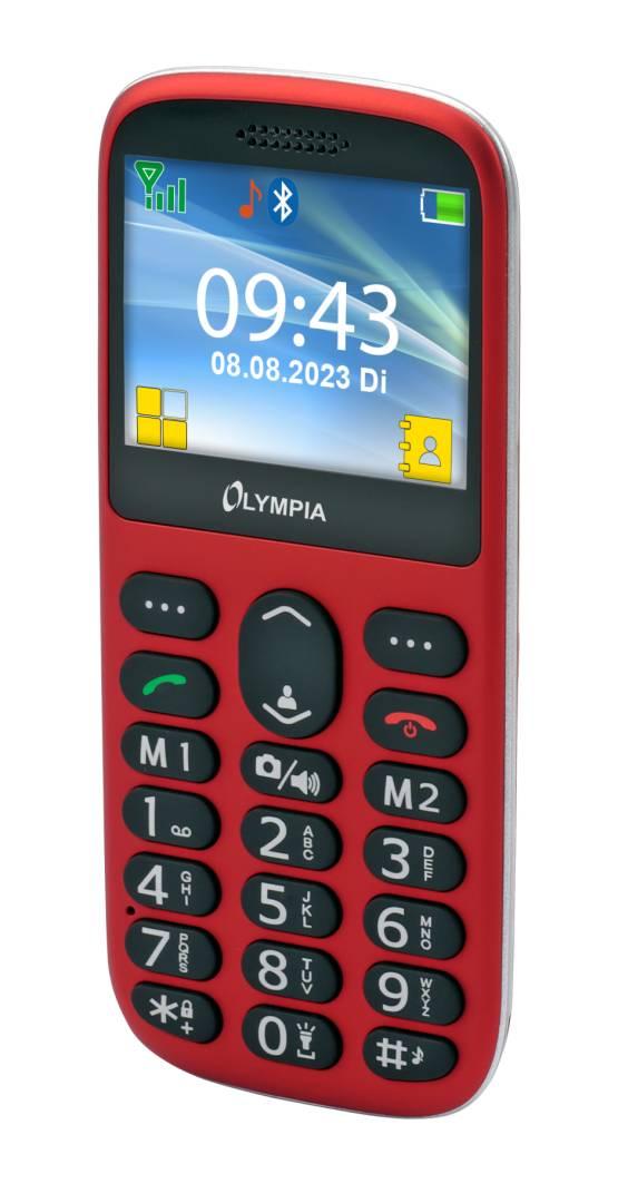Telefon i thjeshtë Olympia SUN 2223 / 2.31" / Dual SIM / Bluetooth / FM Radio / SOS / Kamera 0.3MP - Kuqe - 3