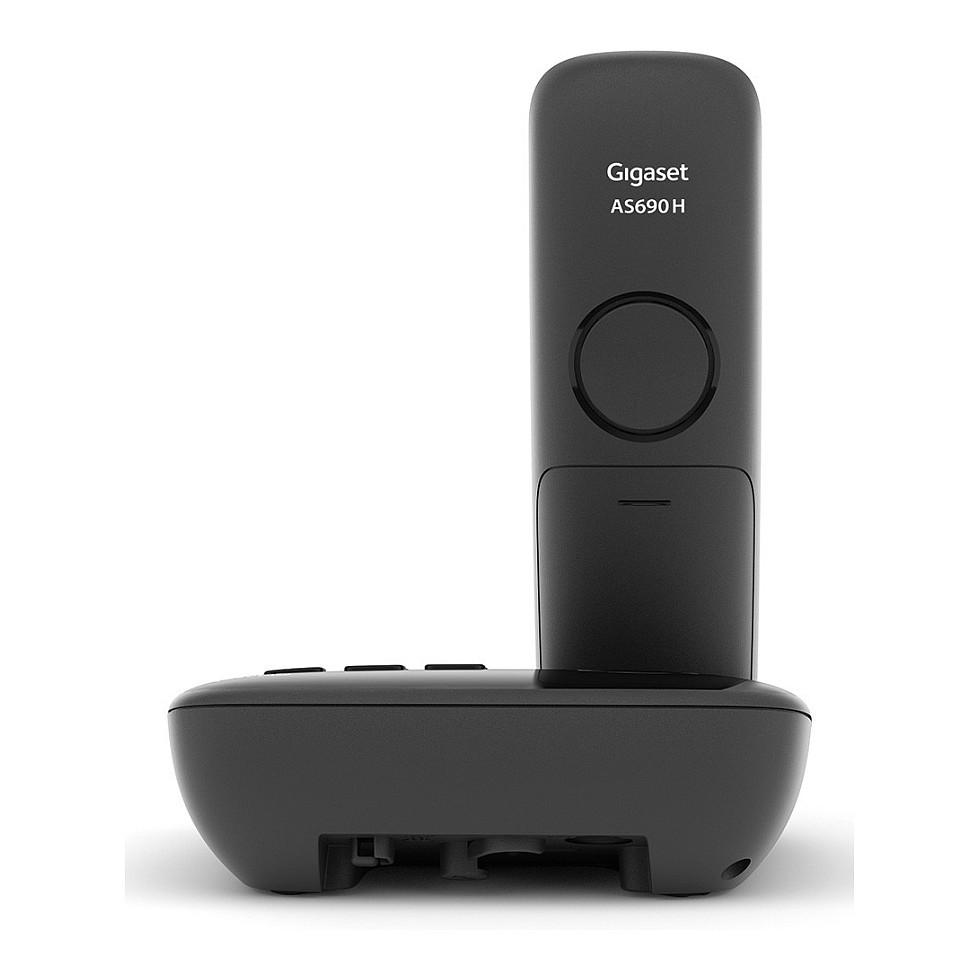 Telefon i Thjeshtë Gigaset AS690A, DECT/GAP, Ekran 2" Monokrom, Hands-Free - Zezë - 7