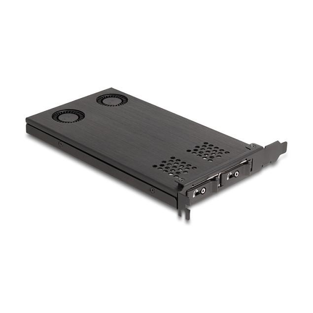 Kartë Zgjerimi PCI Express Delock 47042 / PCIe 4.0 x16 / 2x M.2 NVMe Key M / Bifurcation