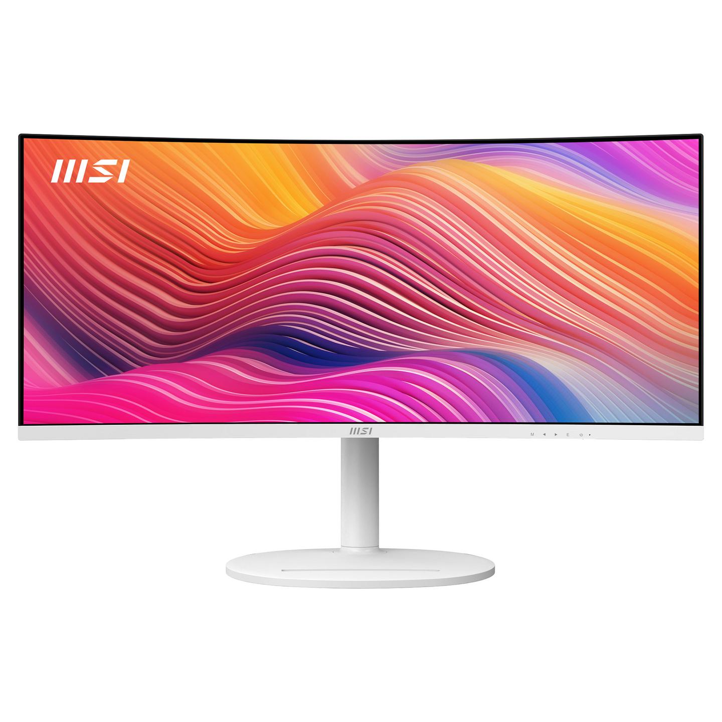 Monitor MSI Modern MD342CQPWDE, 34", UWQHD VA Curved, 120Hz, 1ms MPRT, 4ms GTG, 2× HDMI+DP+USB-C+2× USB-A - Bardhë - 2