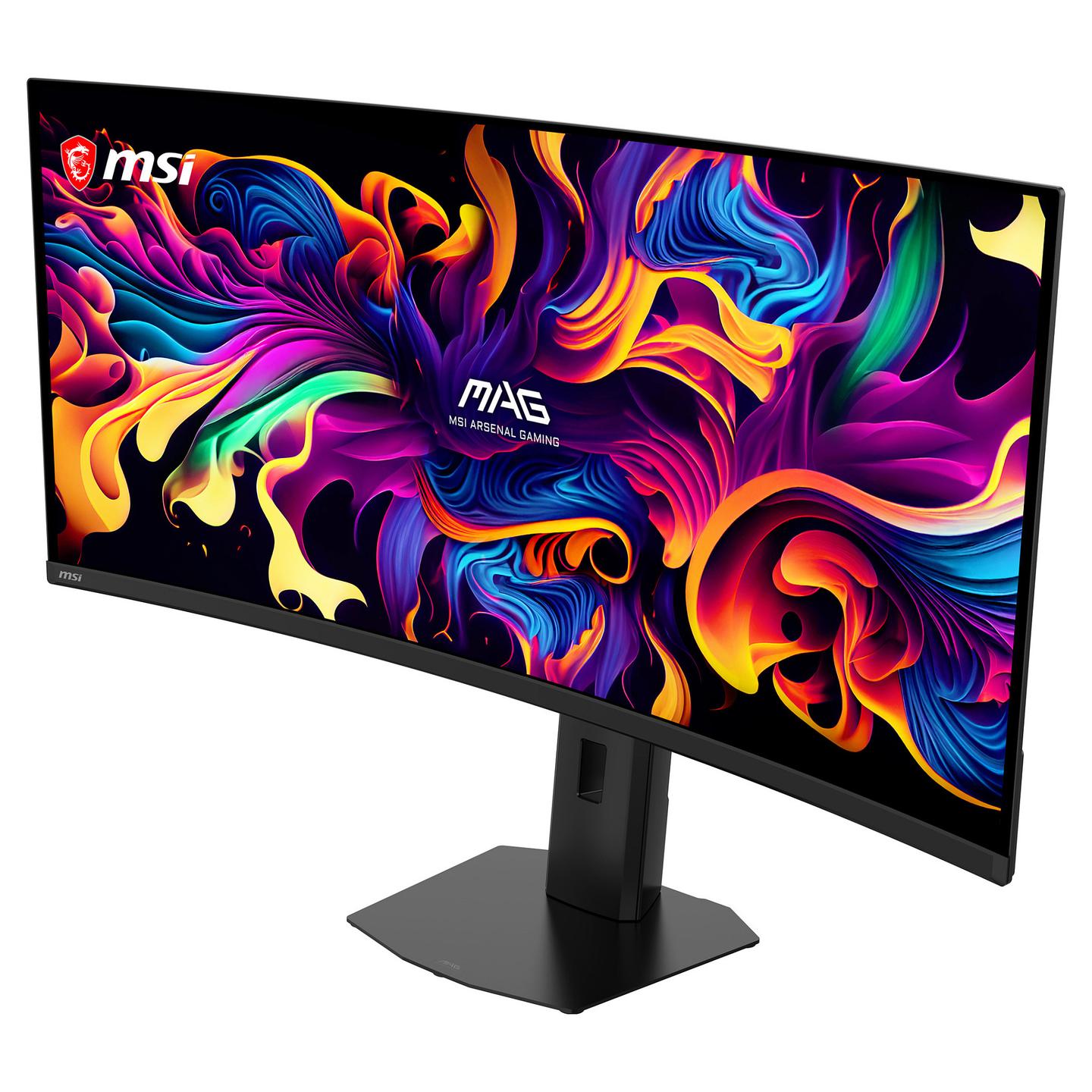 Monitor Gaming MSI MAG 341CQP QD-OLED X28 / 34″ / UWQHD QD-OLED Curved / 280 Hz / 0.03 ms / DisplayPort + HDMI + USB-Hub - Zezë - 9