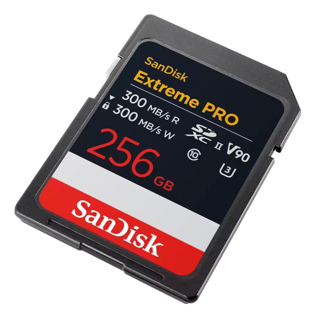 Kartë Memorie SanDisk Extreme PRO / SDSDXDM-256G-GN4IN / SDXC / 256GB / UHS-II / V90 / 300MB/s Read / 300MB/s Write – Zezë - 2