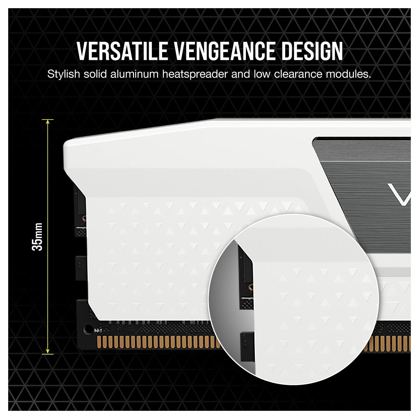 RAM Memorie DDR5 Corsair Vengeance, 32GB (2x16GB), 6000MHz, CL36, 288-pin, 1.35V - Bardhë - 11