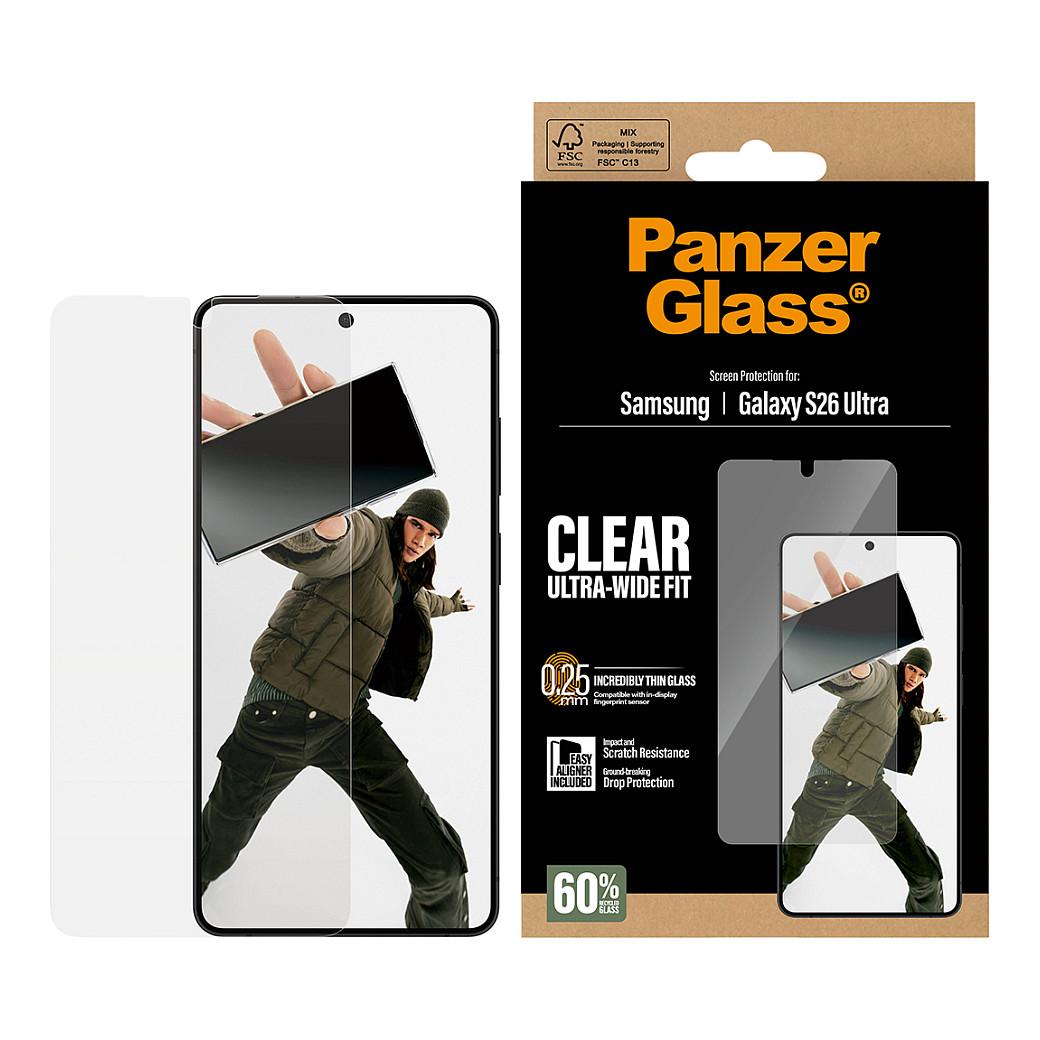 Mbrojtëse për Ekran PanzerGlass për Samsung Galaxy S26 Ultra, Ultra-Wide Fit, EasyAligner - Transparente - 2