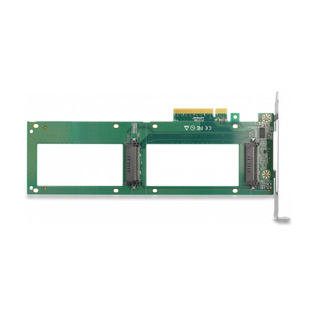 Kartë Zgjerimi Delock 90091, PCI Express 4.0 x8, 2x U.2 NVMe SFF-8639, PCIe Bifurcation - 2